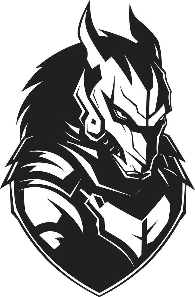 Battlefront Guardian Lancer Soldier Emblem Tactical Triumph of Lancer Soldier Mascot vector