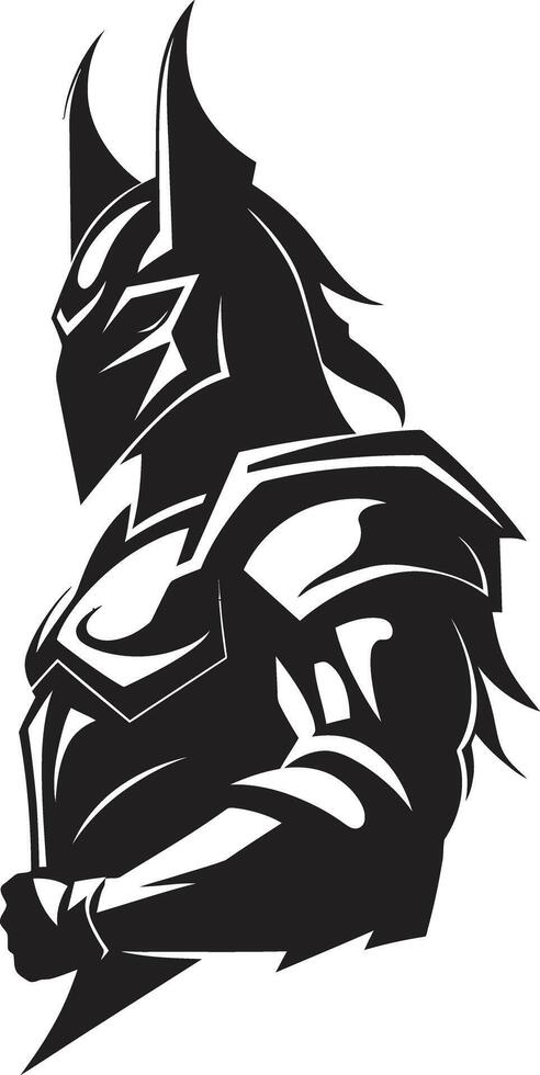 Stealth Striker of Lancer Soldier Mascot Valor Vanguard Mascot Emblem for Lancer Soldier vector