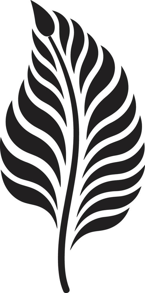 Zen Garden Silhouetted Leaf Whispering Canopy Natures Emblem vector