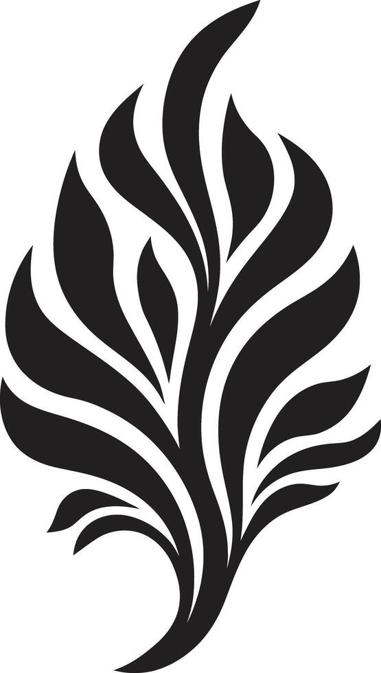 Natures Embrace Elegant in Silhouette Tranquil Oasis Silhouetted Leaf in vector