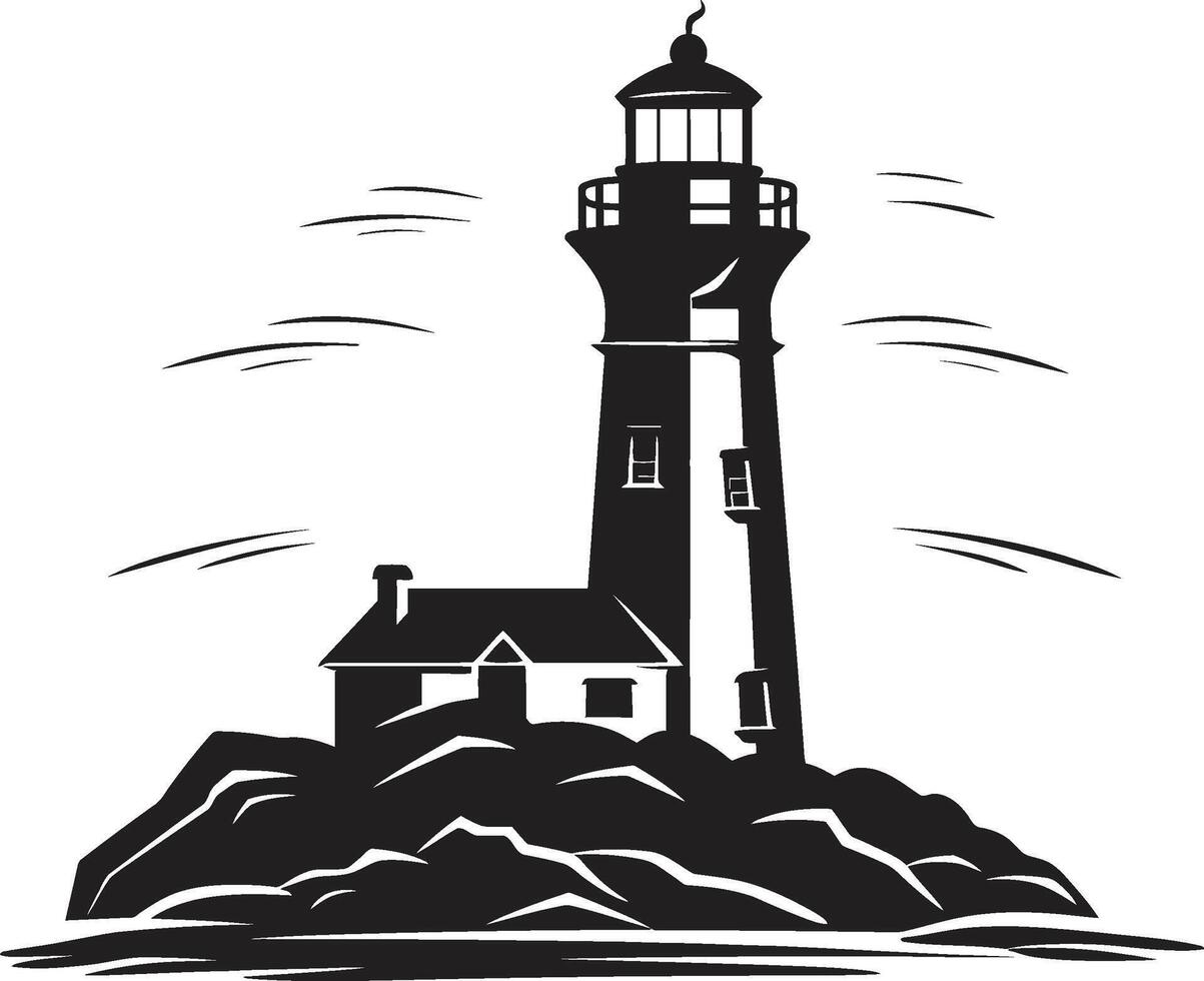 Nautical Tower Brilliance of Lighthouse Coastal Watch Sentinel Lighthouse in vector