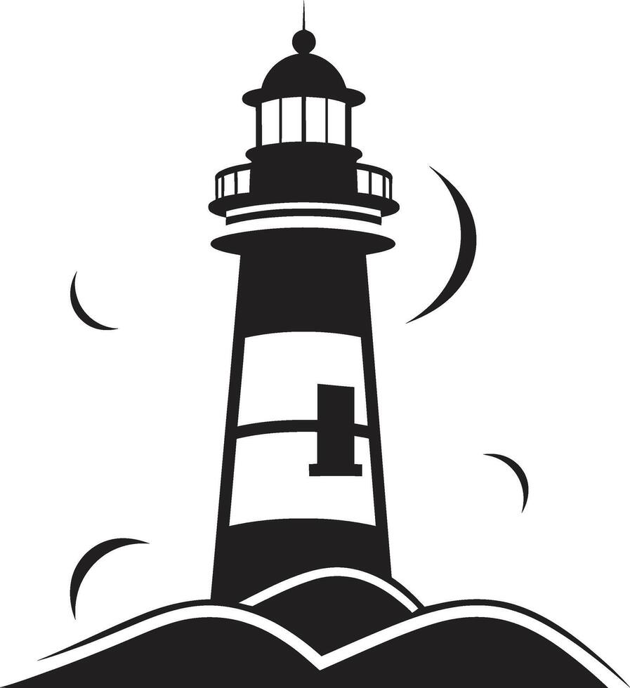 Nautical Tower Radiance of Lighthouse Harbor Watch Sentinel Lighthouse in vector