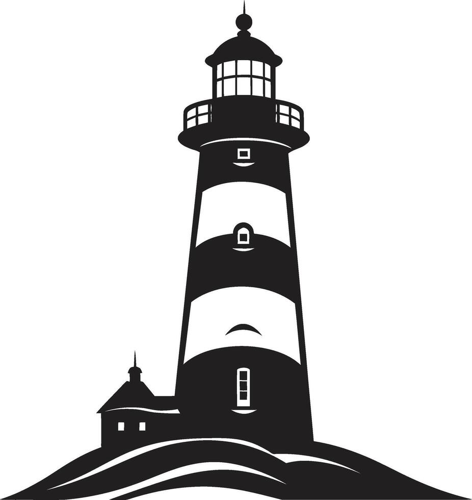 Nautical Tower Brilliance of Lighthouse Coastal Watch Sentinel Lighthouse in vector