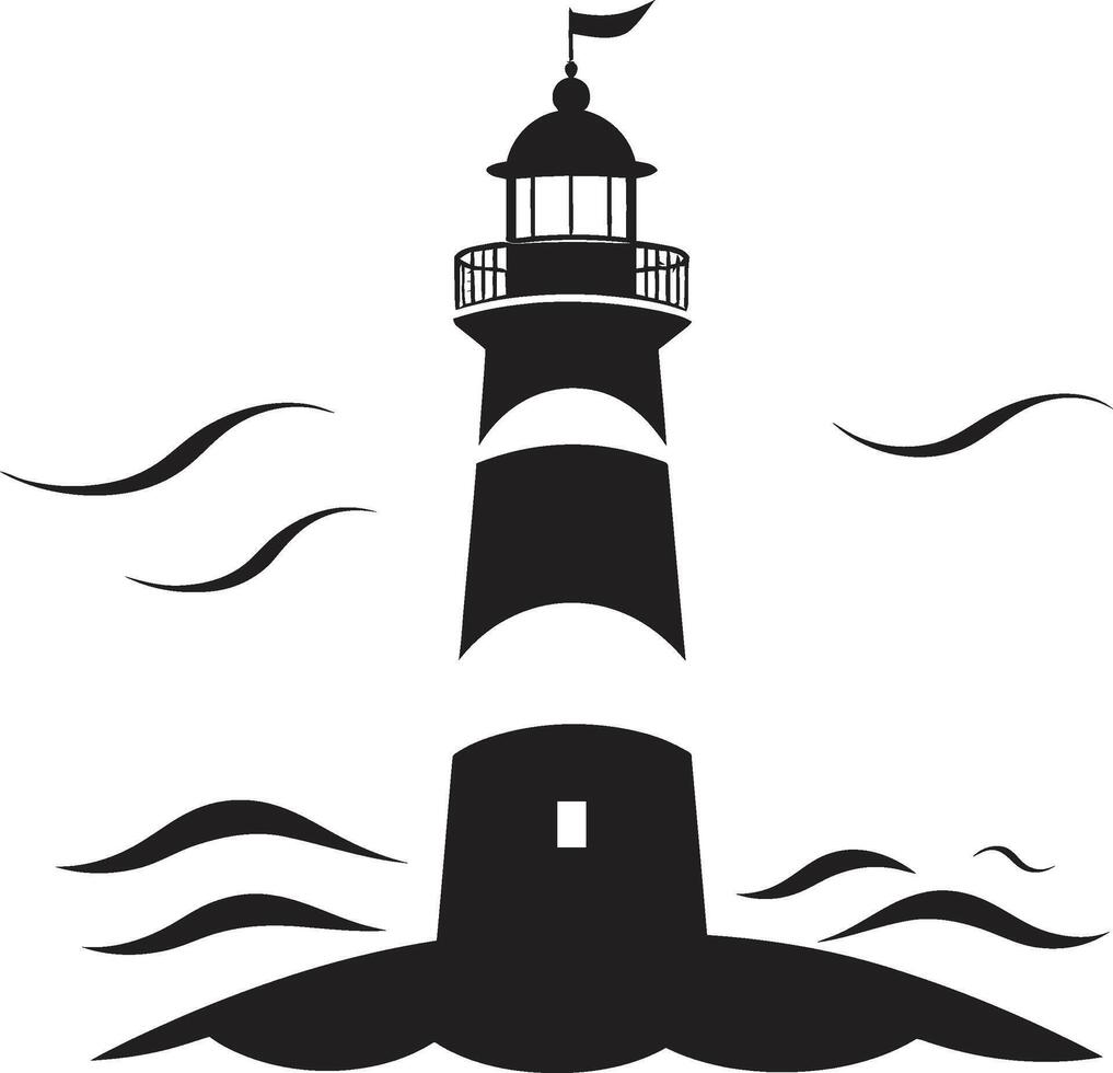 Beacon of Hope for Lighthouse Seafaring Elegance Lighthouse in vector