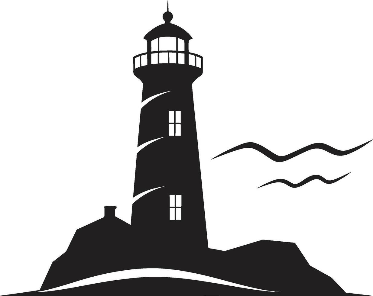 Nautical Tower Brilliance of Lighthouse Coastal Watch Sentinel Lighthouse in vector