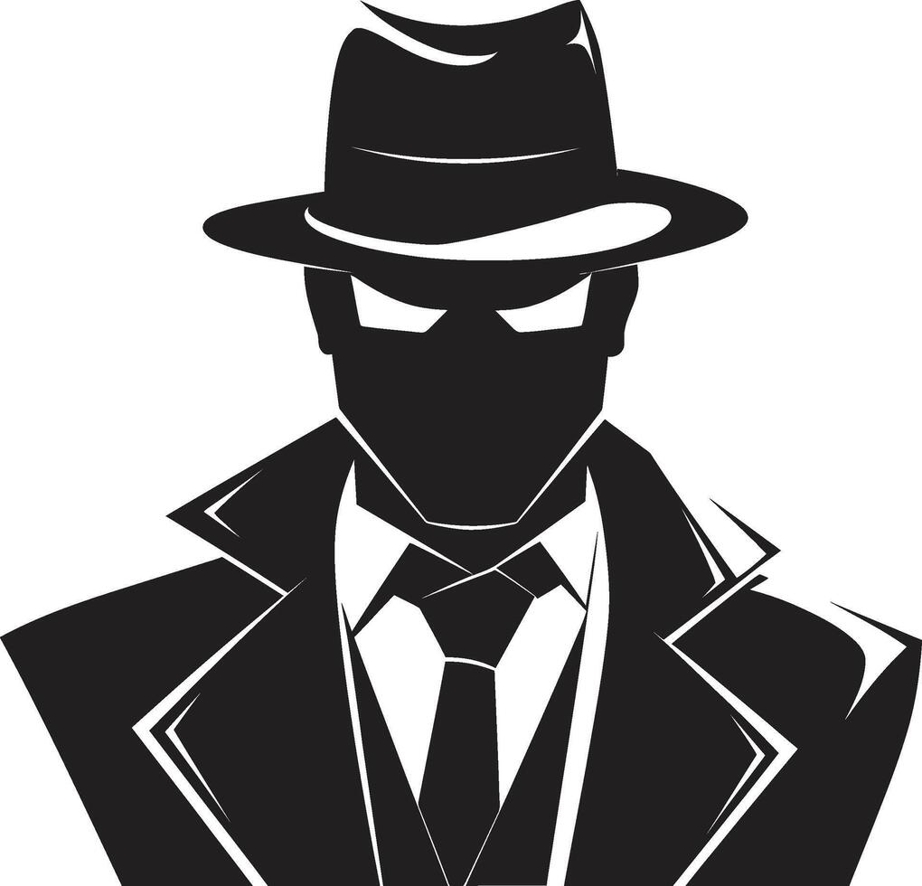 Sharp Dressed Shadows Mafia Tailored Tyranny of Mafia Boss Attire vector