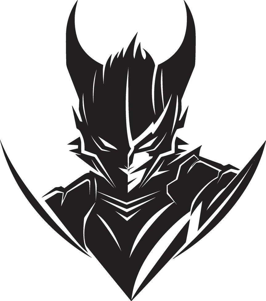 Crimson Lance Mascot of Lancer Soldier Ghost Guardian Lancer Warrior Emblem vector
