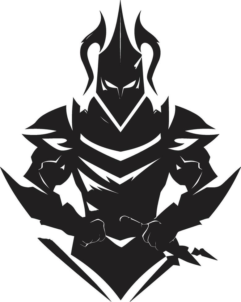 Iron Legionnaire Lancer Soldier Battlefront Guardian Mascot for Lancer Soldier vector