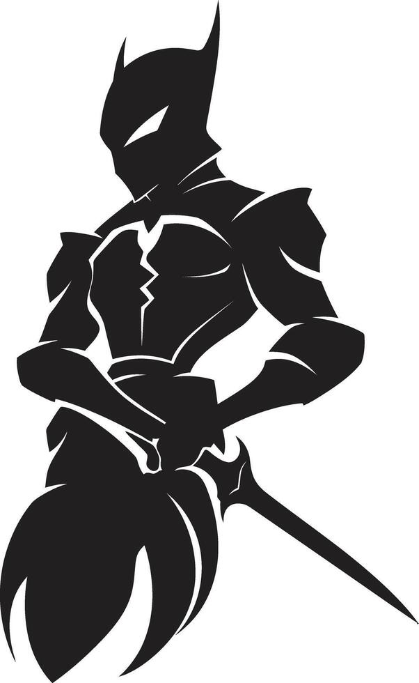 Tactical Triumph Mascot of Lancer Warrior Valor Vanguard Lancer Soldier Emblem vector