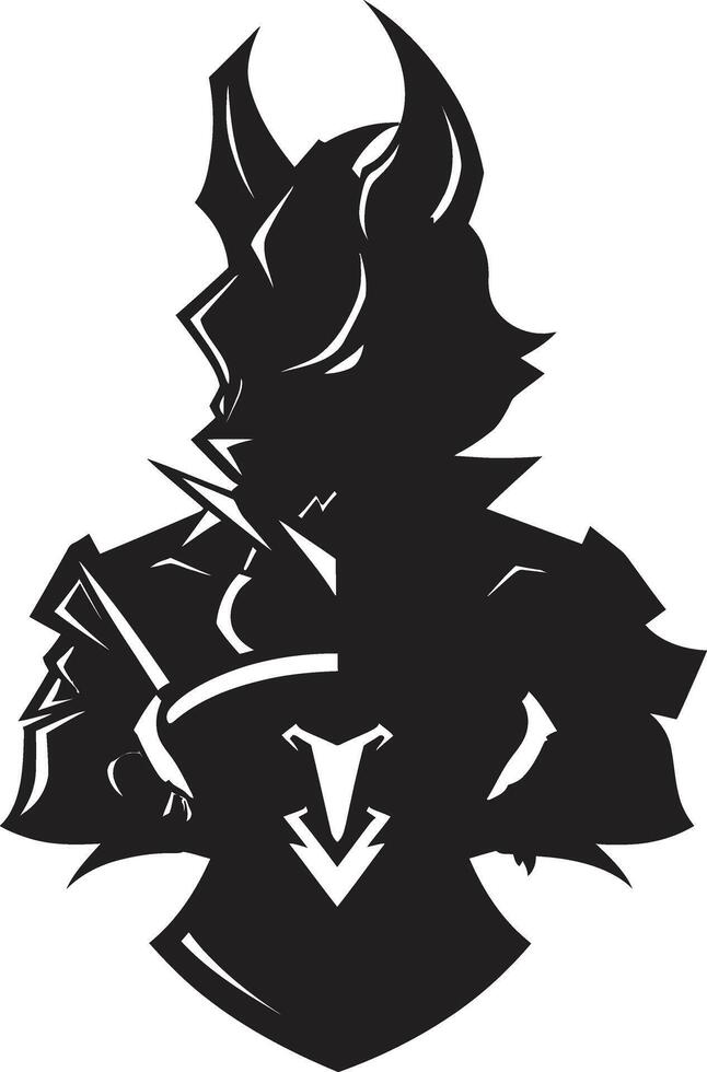 Stealth Striker Soldier Mascot Emblem Warzone Warrior Lancer Mascot vector