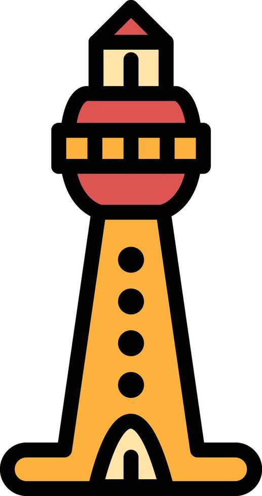 Lighthouse in the concept of tourism vector