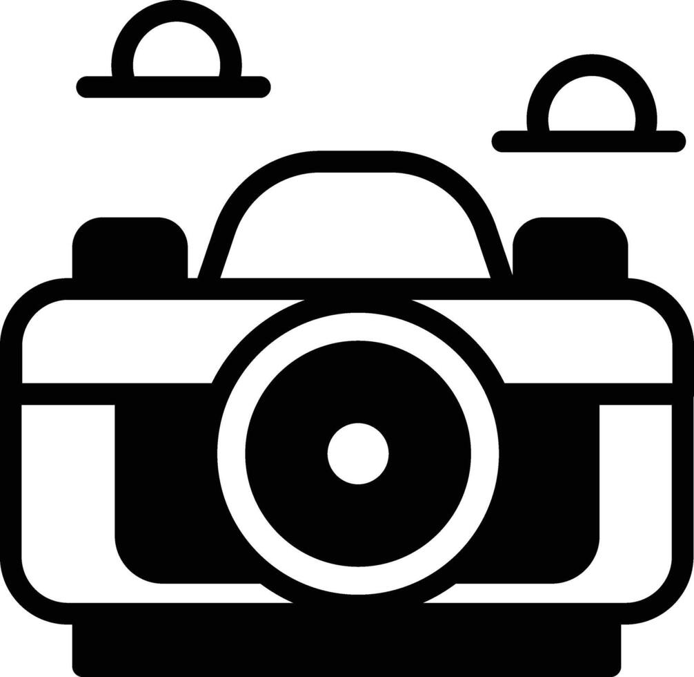 Vintage camera in concept travel vector