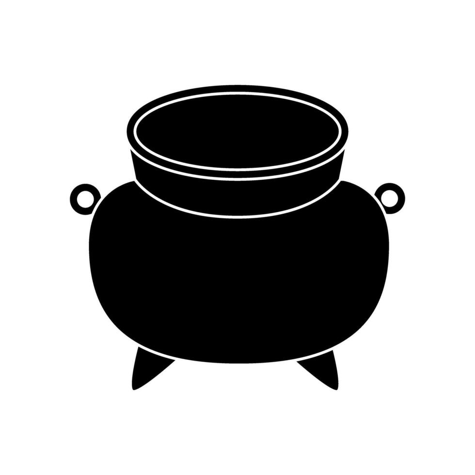 Cauldron icon. Boiler illustration sign. Pot symbol. Caldron logo. vector