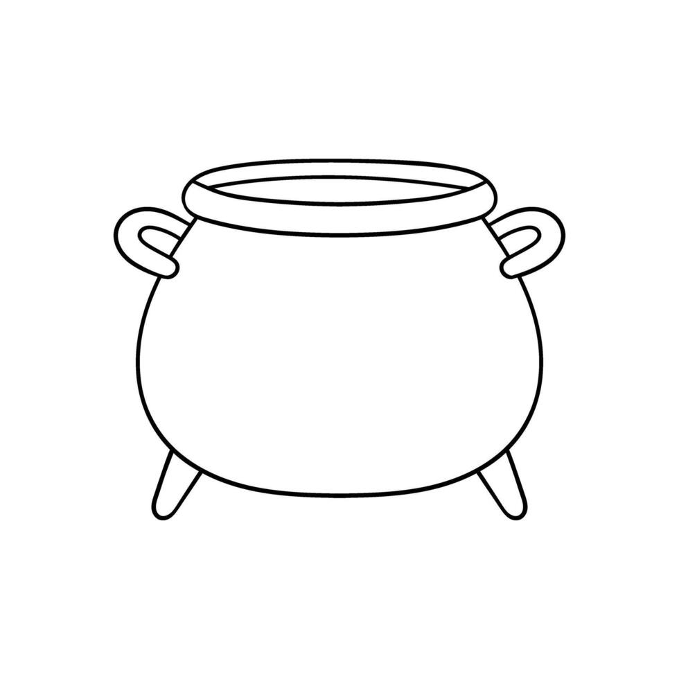 Cauldron icon. Boiler illustration sign. Pot symbol. Caldron logo. vector