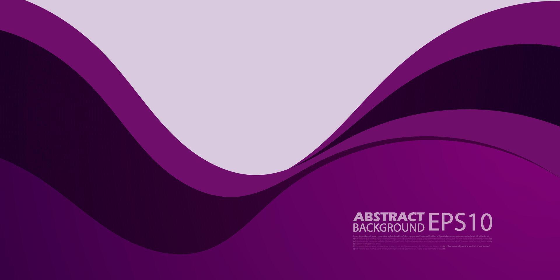 Banner wave design abstract purple background with line and shapes. Colorful purple color background with bright space for text. Eps10 vector