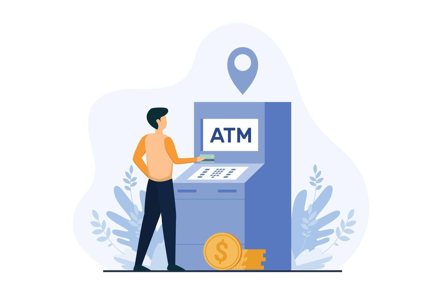 Finance Business Flat Illustration Design vector