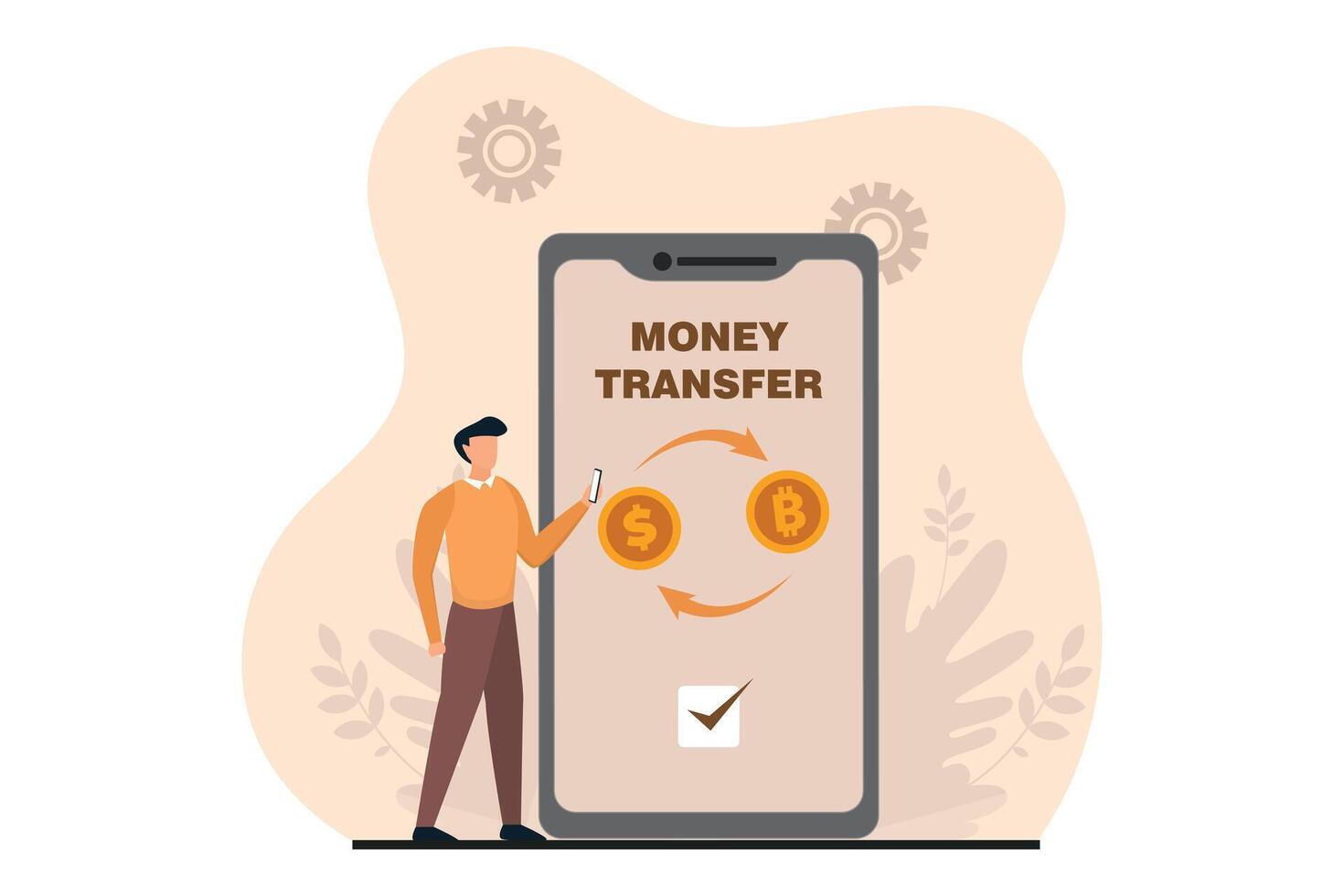 Finance Business Flat Illustration Design vector