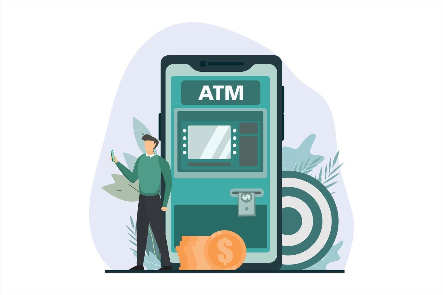 Finance Business Flat Illustration Design vector