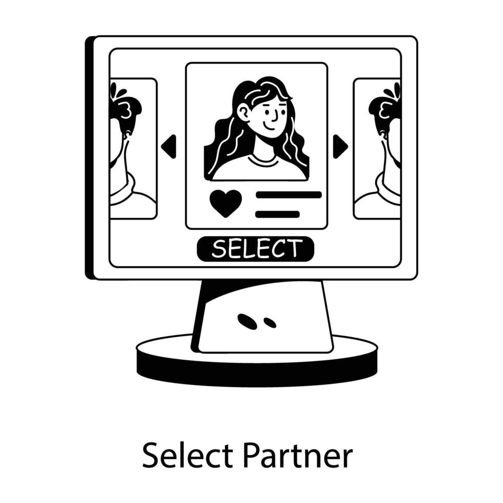 Trendy Select Partner vector