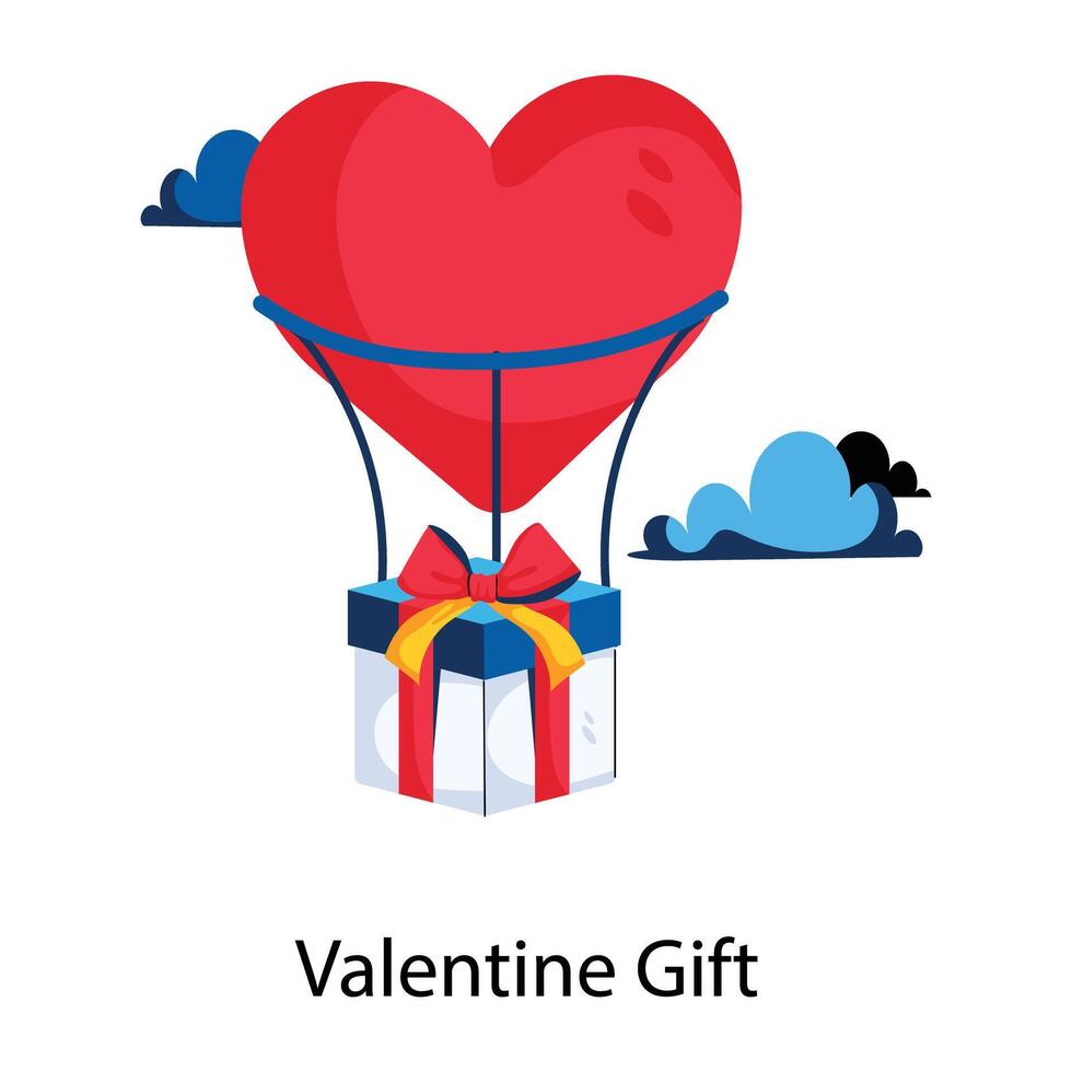 Trendy Valentine Gift vector