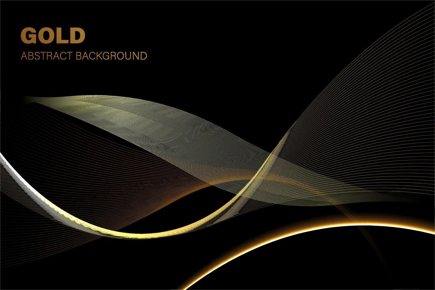 gold wave abstract background. additional design elements vector