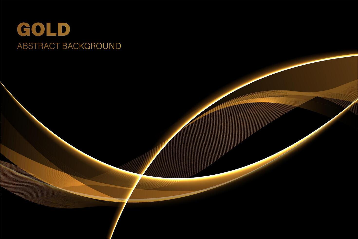 gold wave abstract background. vector