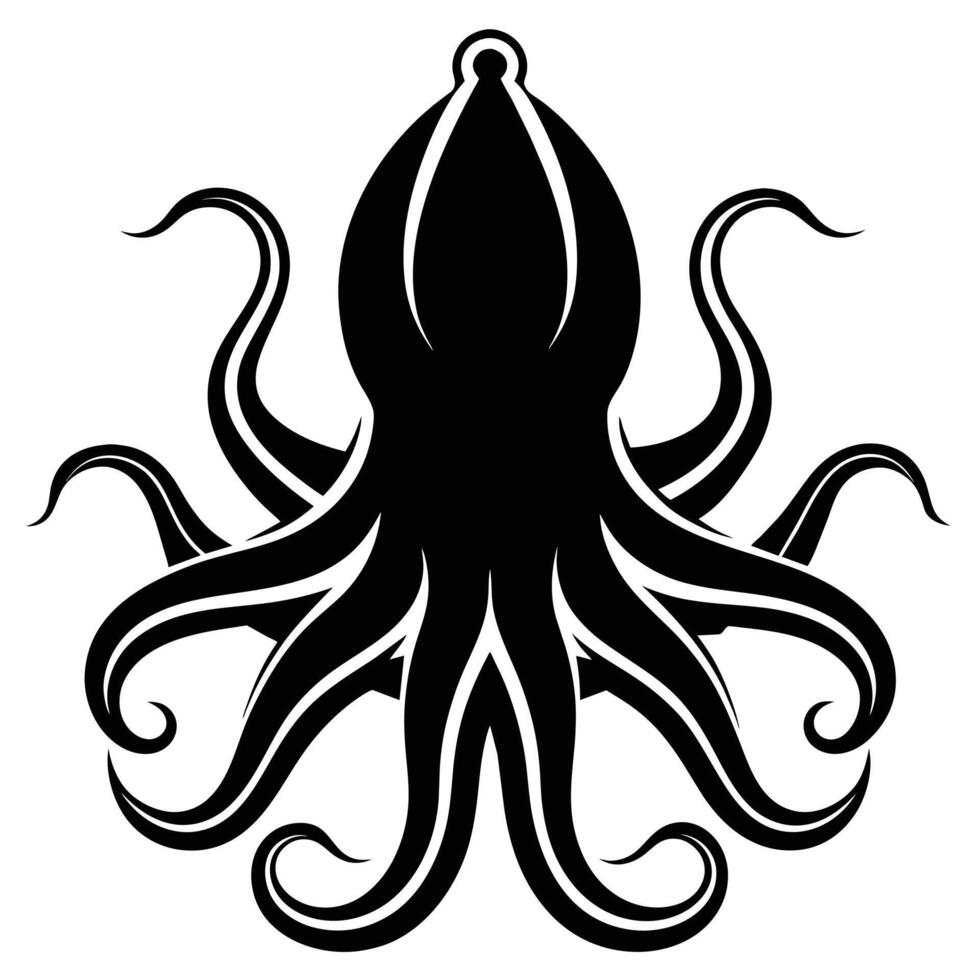 pulpo tatuaje archivo ilustración vector