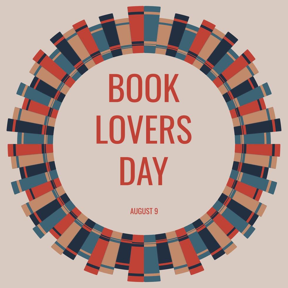 Book Lovers Day banner template. Books holiday concept vector