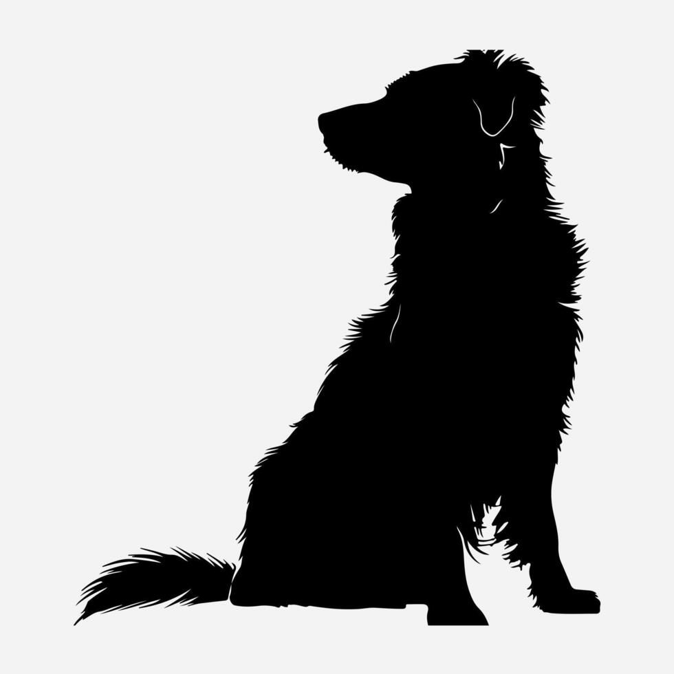 Great Silhouettes of Dog White Background vector