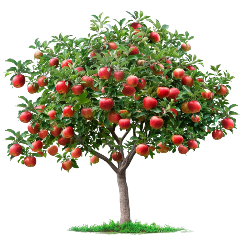 Tree plant apple fruit AI-generative png