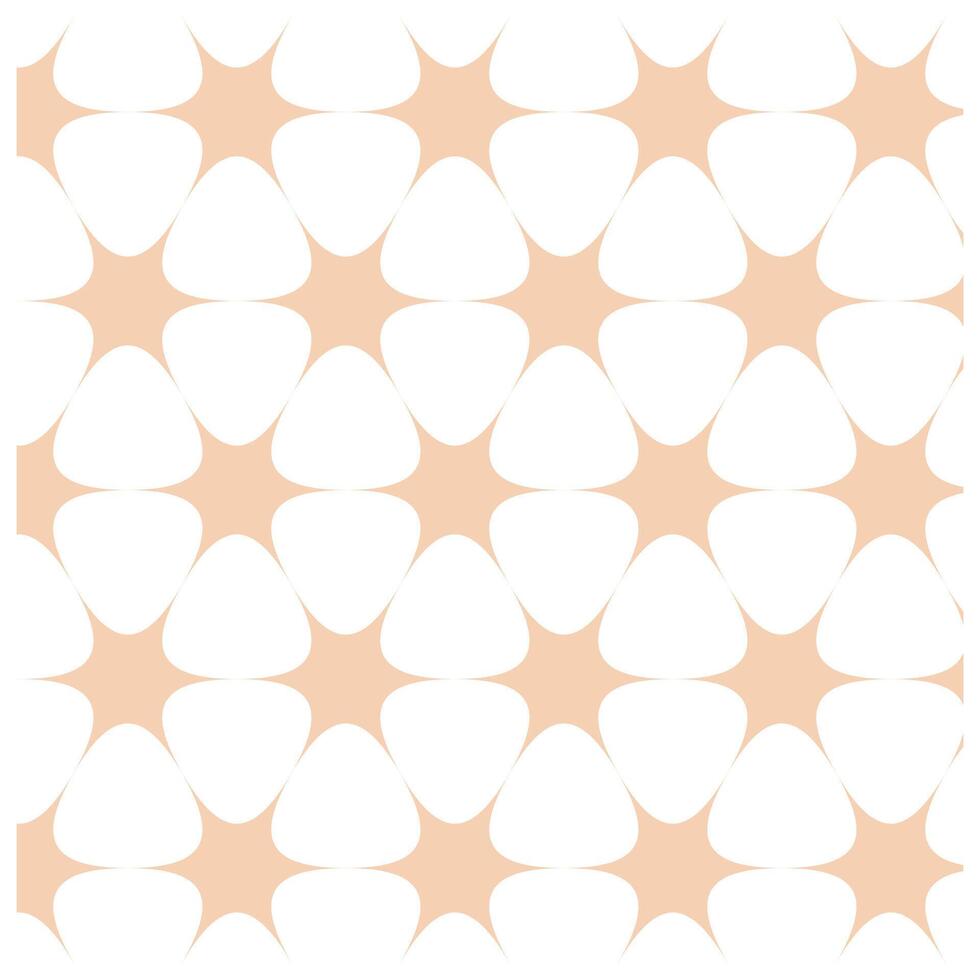 Flat floral pattern Design in peach tones vector