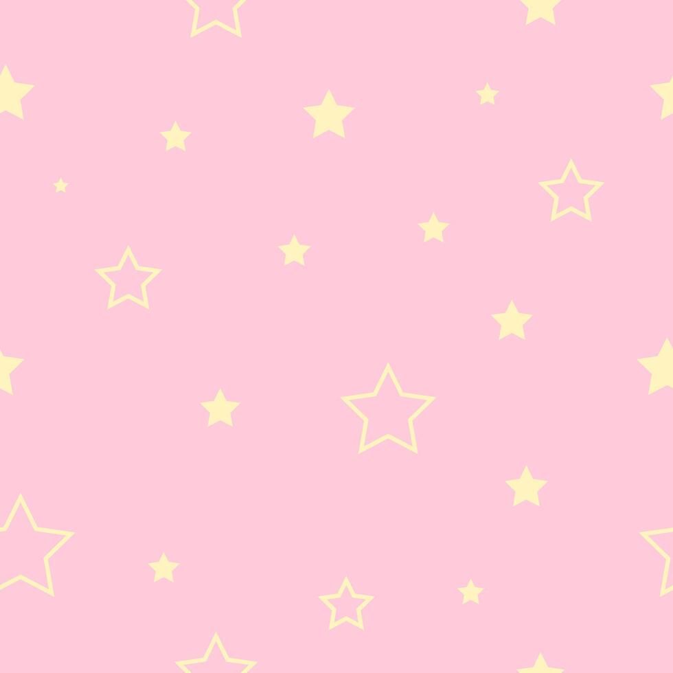 Seamless stars pattern, endless texture background vector