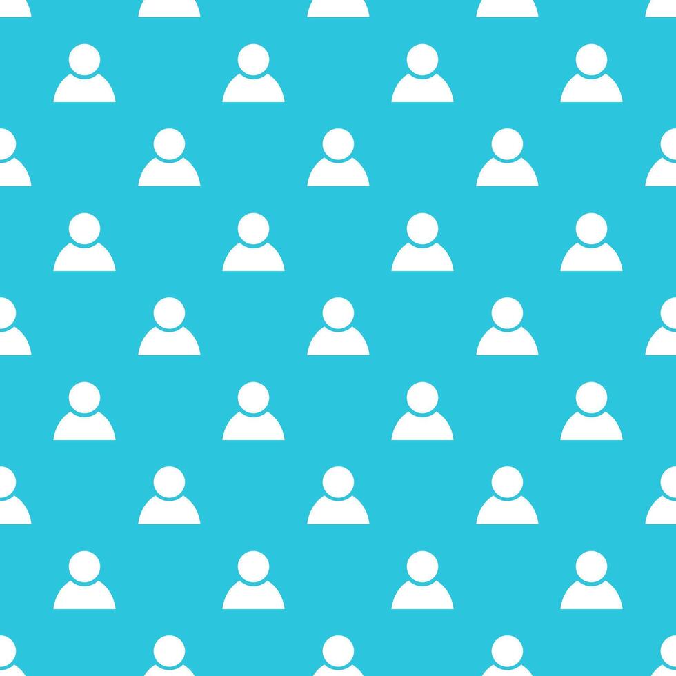 Seamless pattern, Person, Human Avatar, Social media background. vector