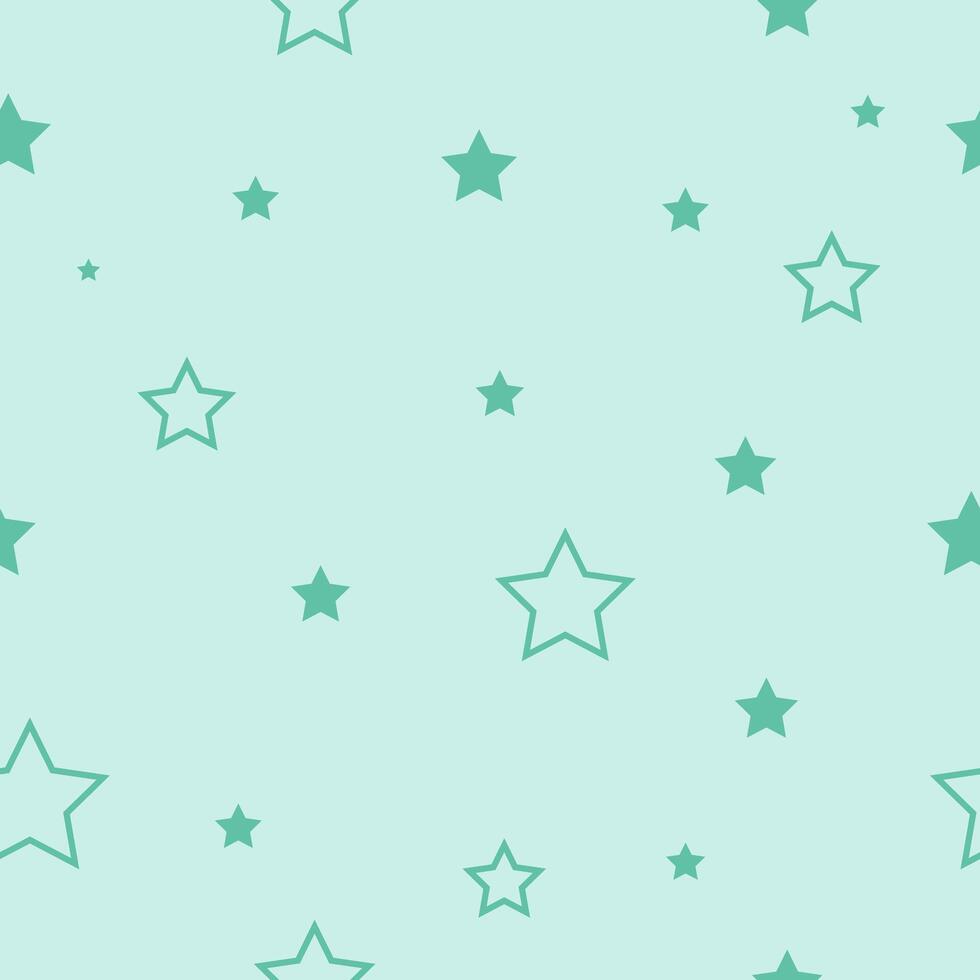 Stars seamless pattern, endless texture background vector