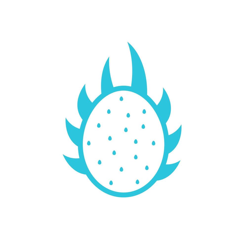 Dragon fruit. Isolated on white background. From blue icon set vector