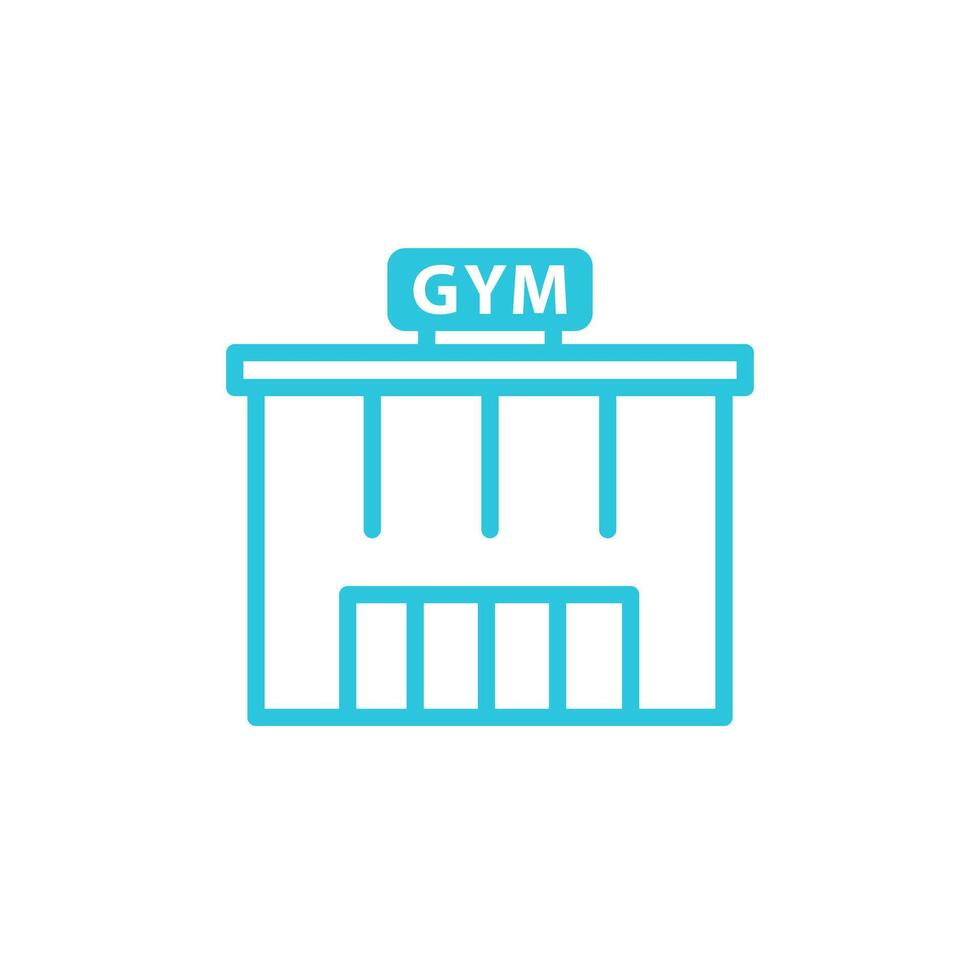 Sport centre, hall icon. Isolated on white background. From blue icon set. vector