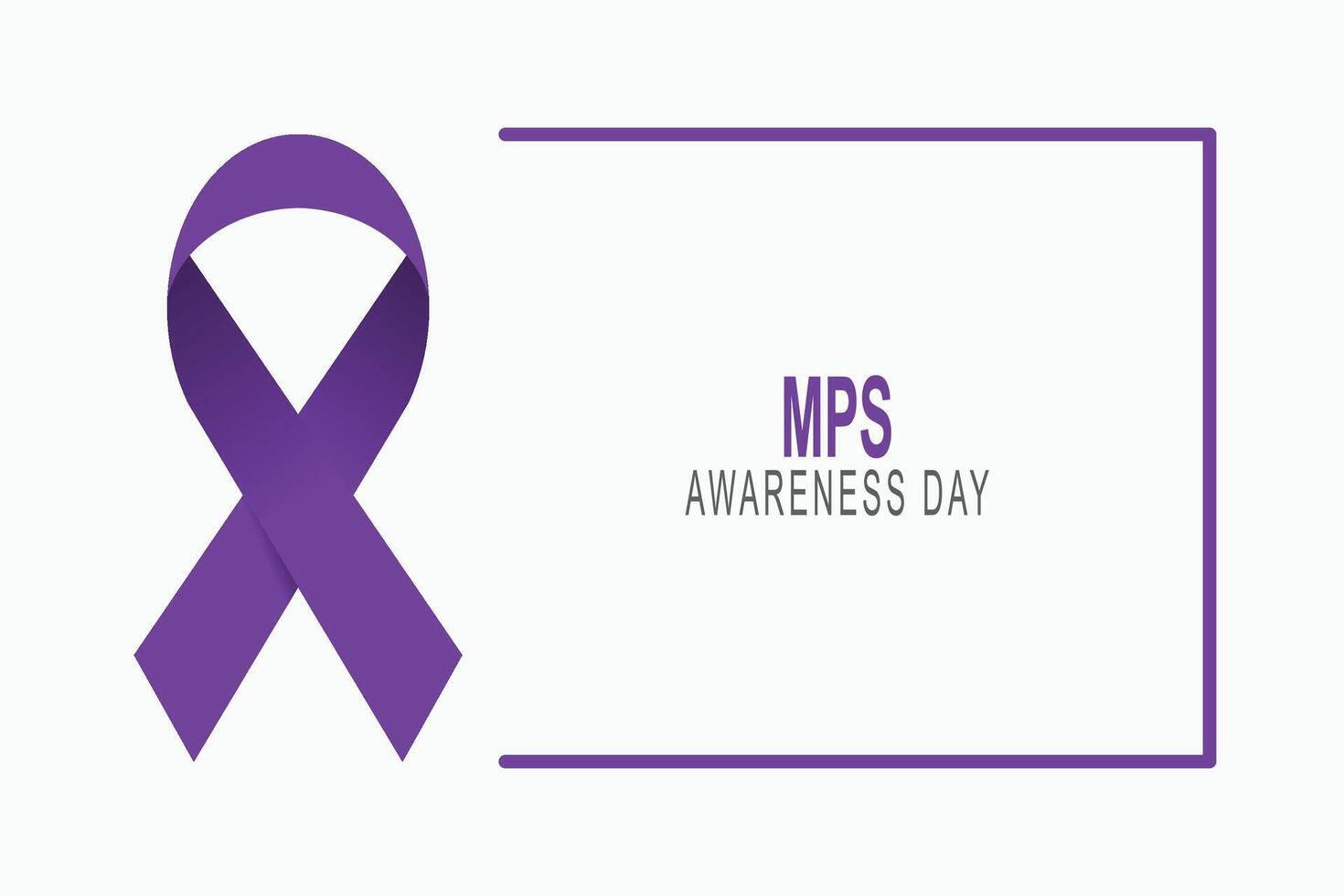 MPS Awareness Day background. vector