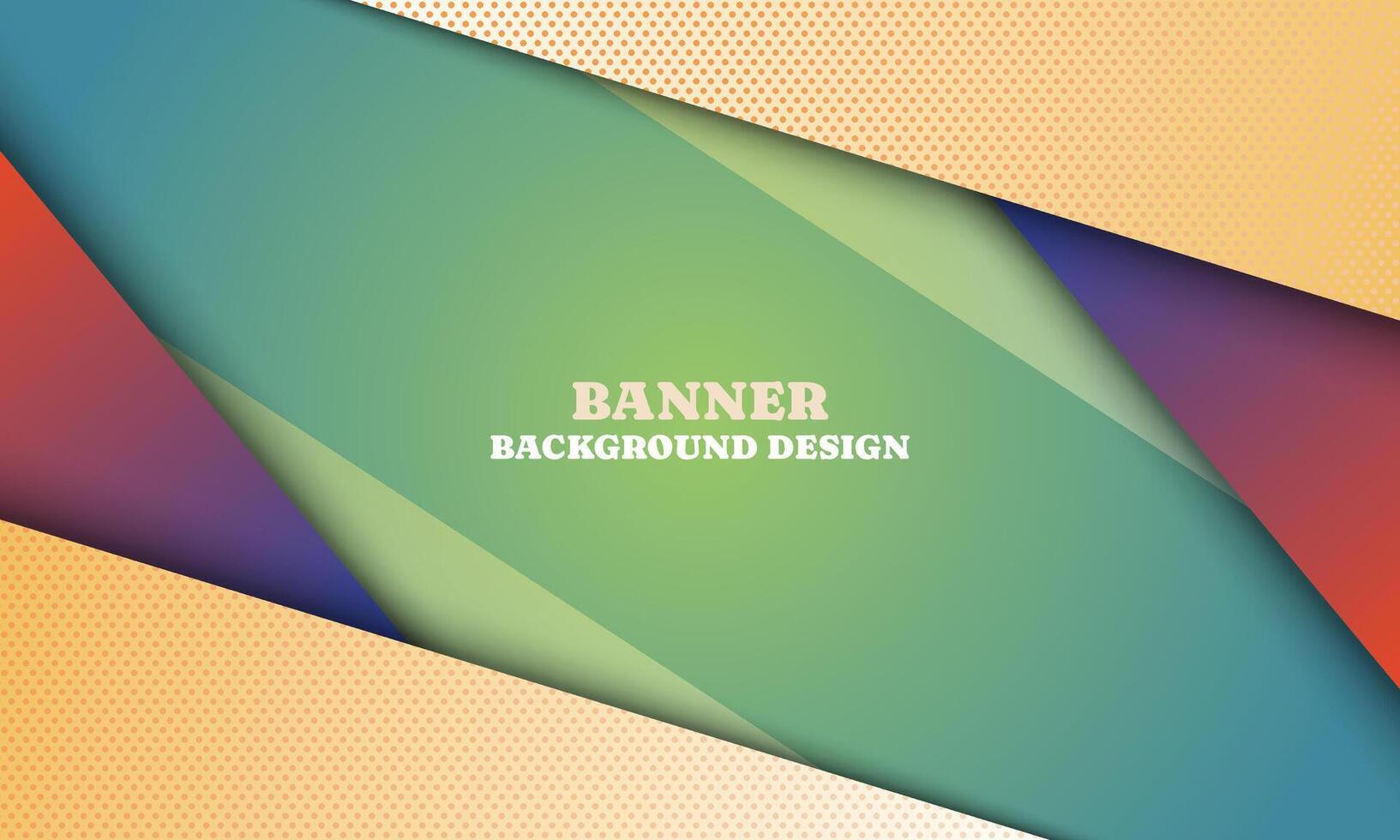 Banner background with stripes background. vector