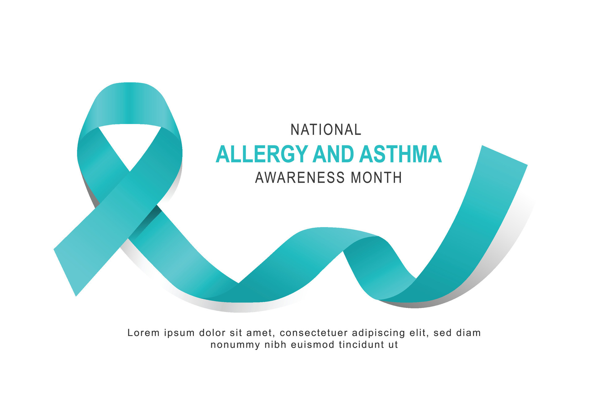 National Allergy and Asthma Awareness Month background. 43192680 Vector
