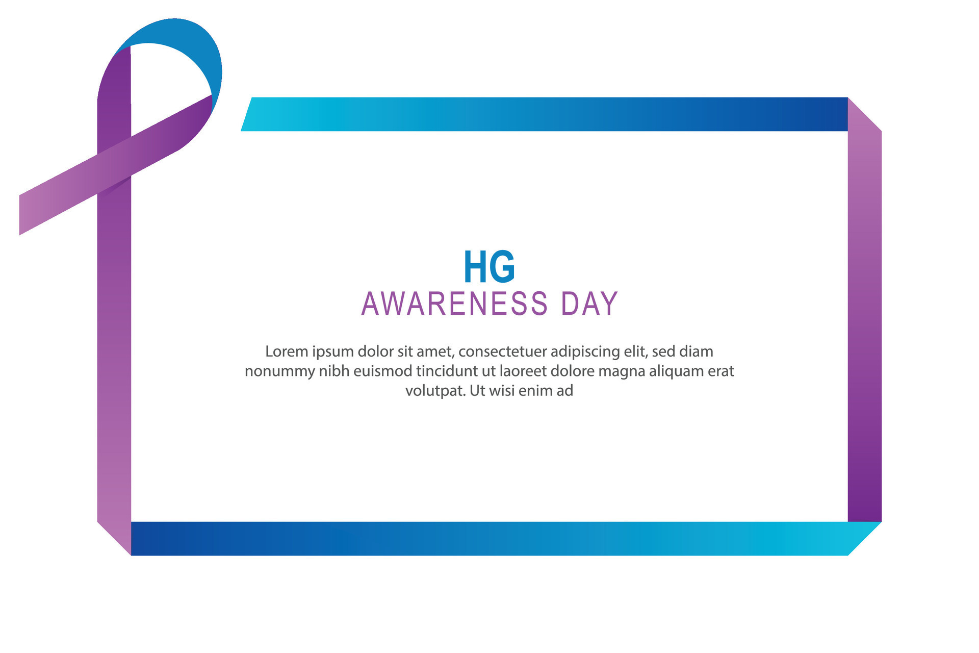 HG Awareness Day background. 43192695 Vector Art at Vecteezy