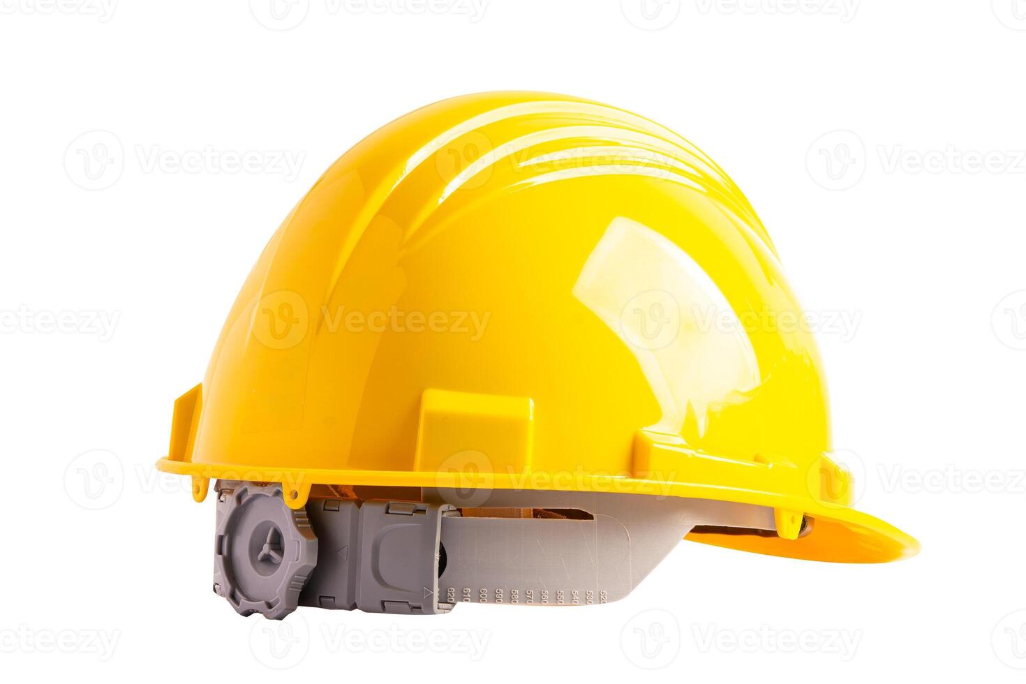 Safety first hard helmet hat isolated on white background with clipping path. photo