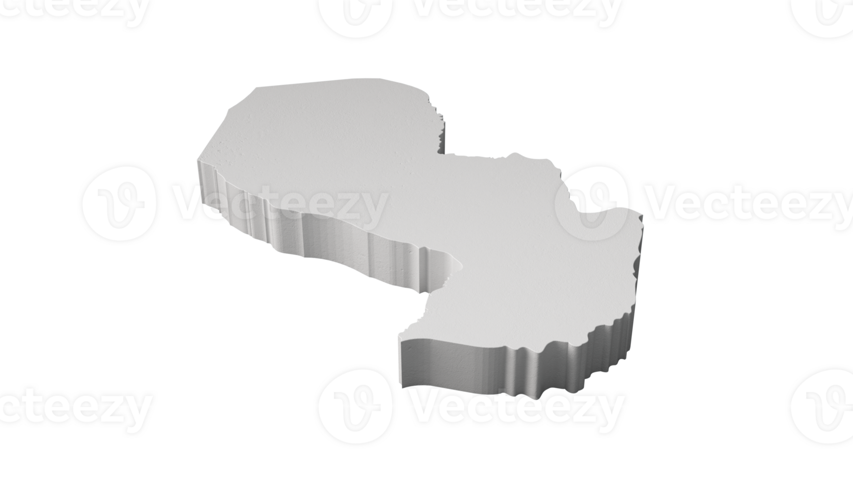 paraguay 3d Karta geografi kartografi och topologi Karta 3d illustration png