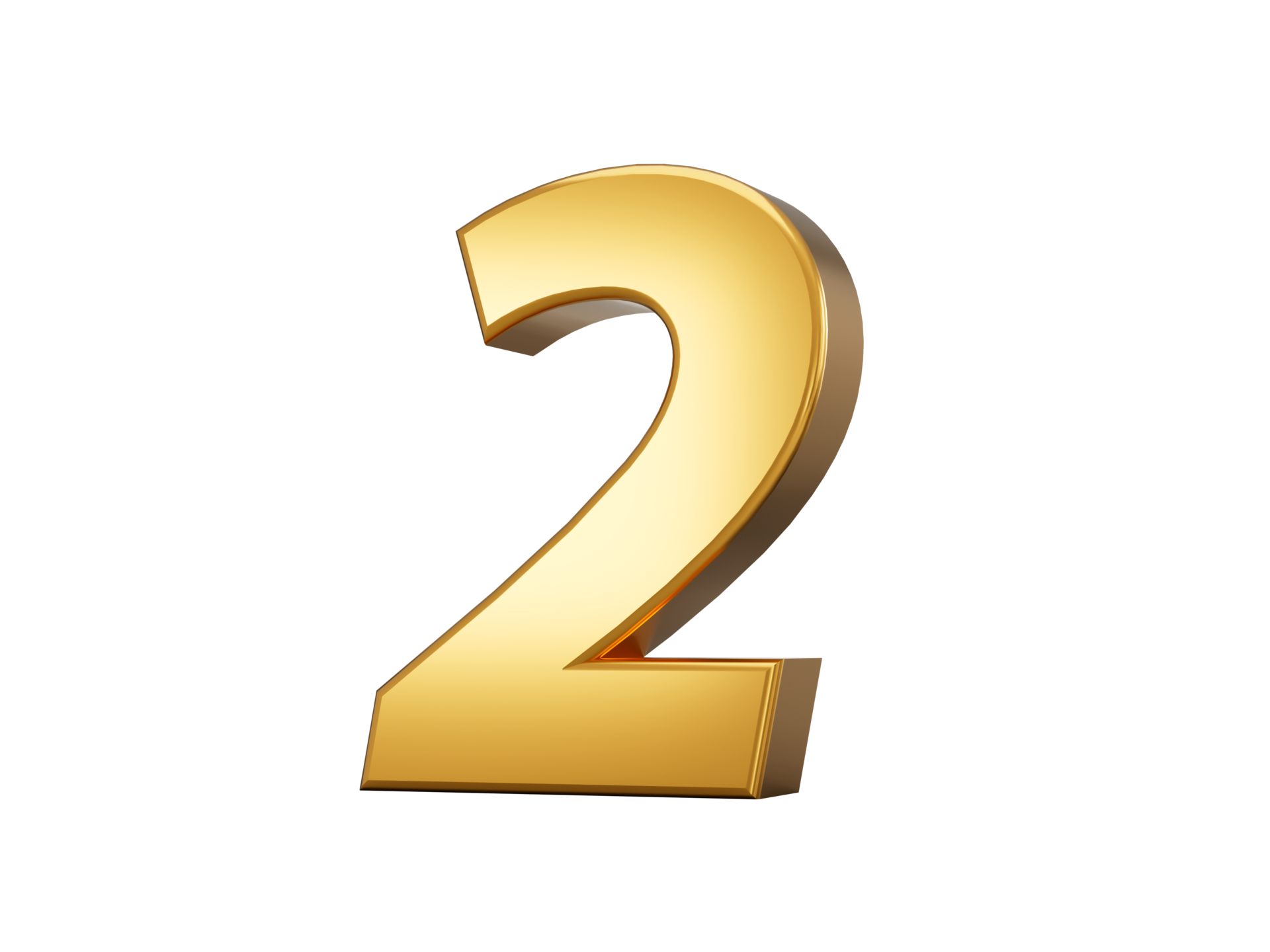 Two Golden Number 2 3d Illustration 43192866 Png Two Golden Number 2 3d Illustration 43192866 Png