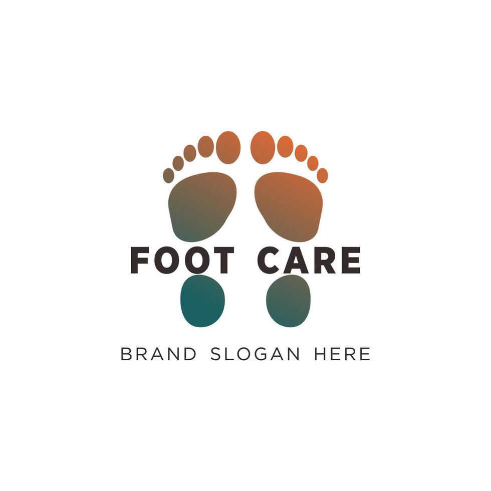 foot care podiatri logo with simple design premium design vector