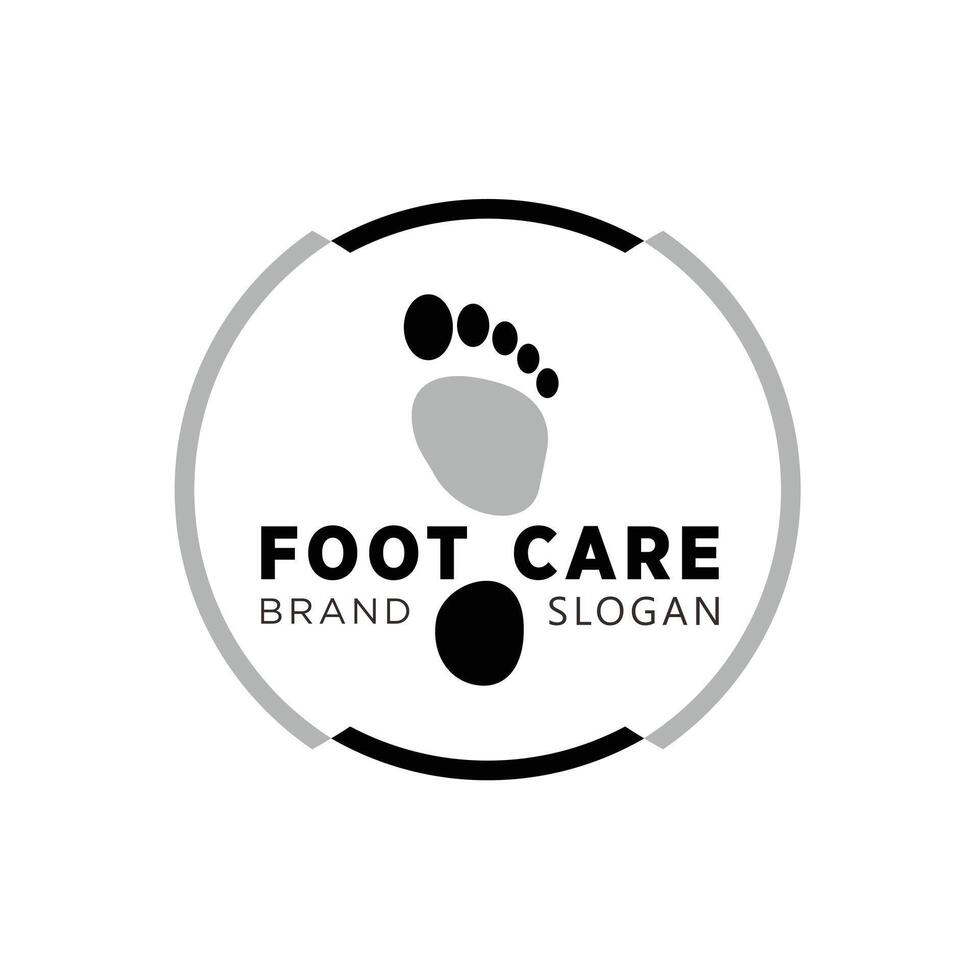 foot care podiatri logo with simple design premium design vector