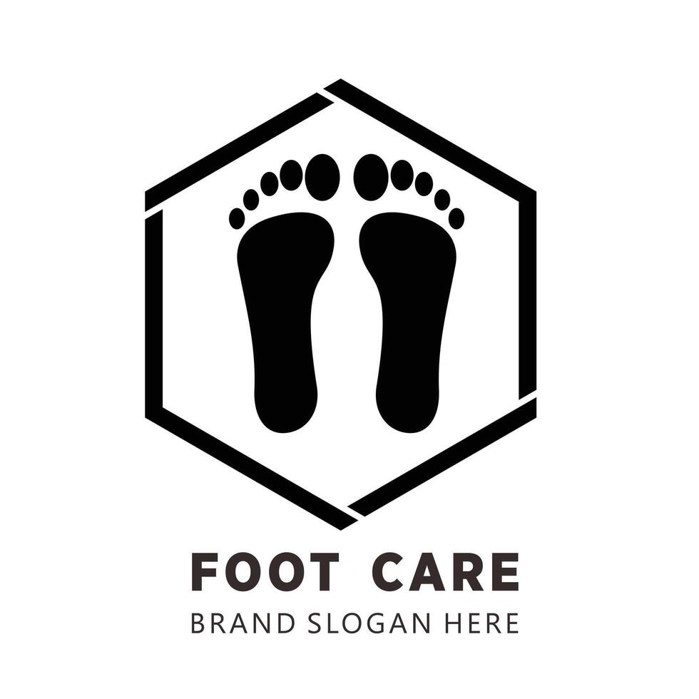 foot care podiatri logo with simple design premium design vector