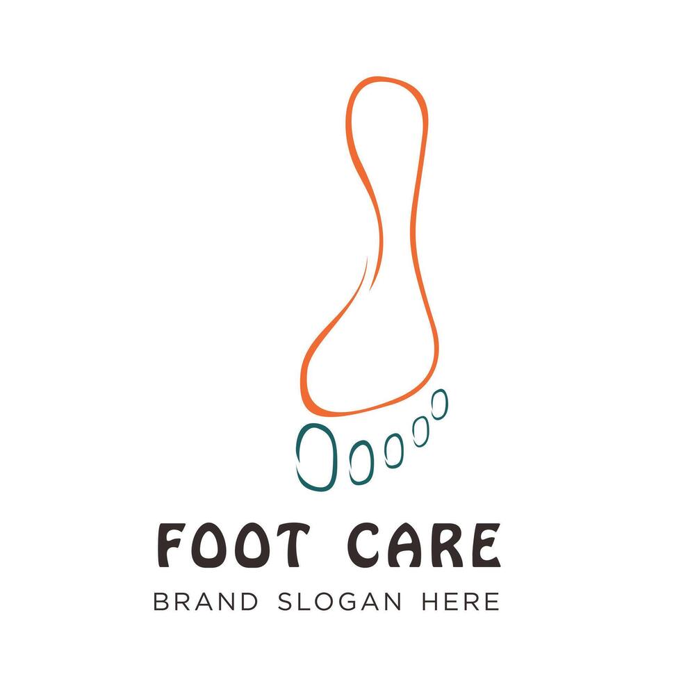 foot care podiatri logo with simple design premium design vector