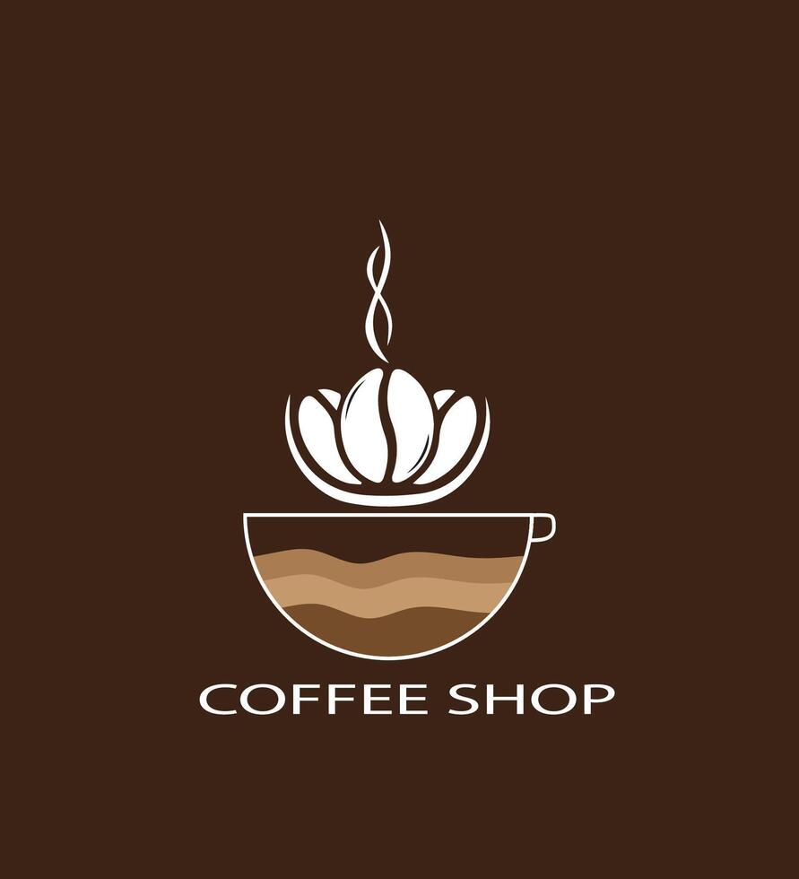 coffee shop logo vector