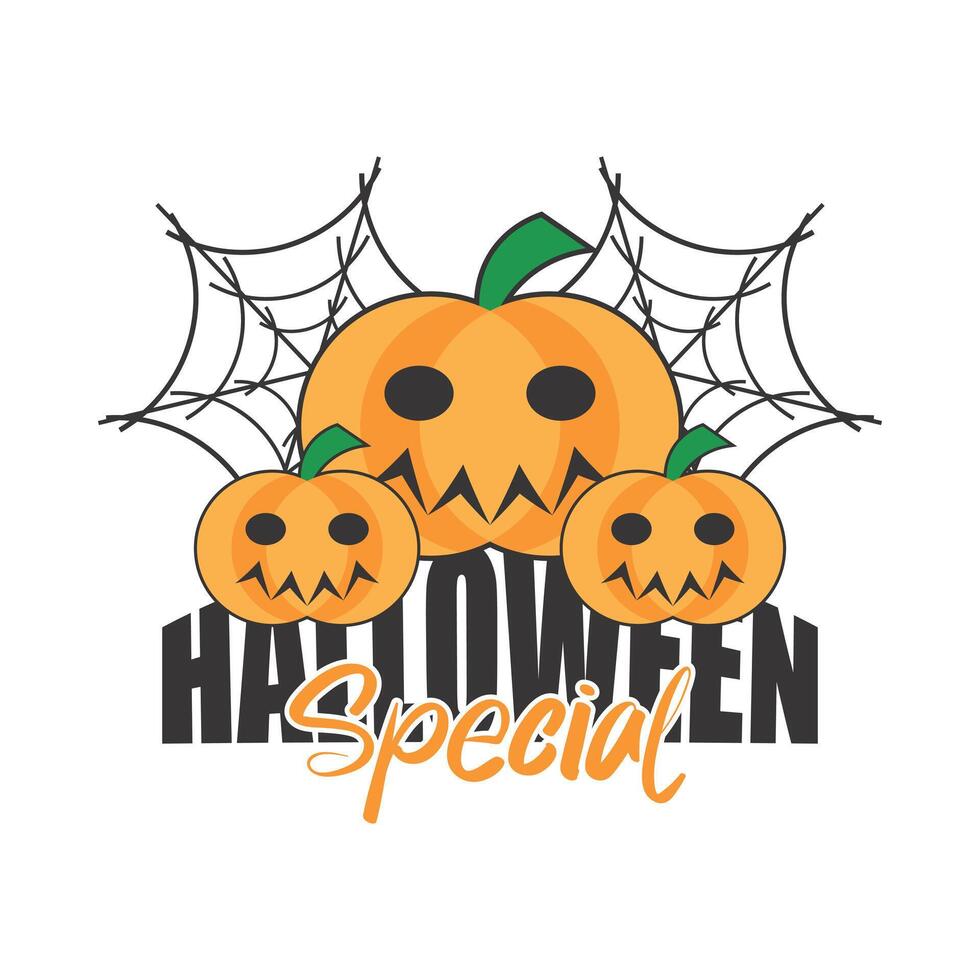 halloween special tshirt design with pumpkin art vector