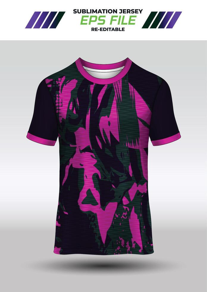 Sport jersey design, fabric textile for sublimation vector